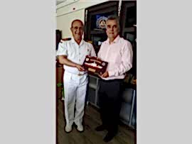 MERSİN SAHİL GÜVENLİK AKDENİZ BÖLGE KOMUTANI SG KIDEMLİ ALBAY  FATİH ERHAN ZİYARETİ.