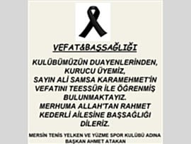 VEFAT & BAŞSAĞLIĞI